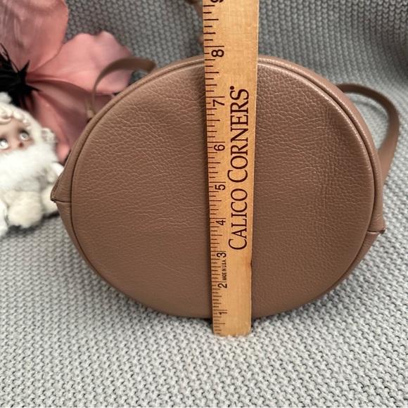 MANSUR GAVRIEL Biscotti Tan Drawstring Champagne Bucket Bag Purse - Picture 13 of 15